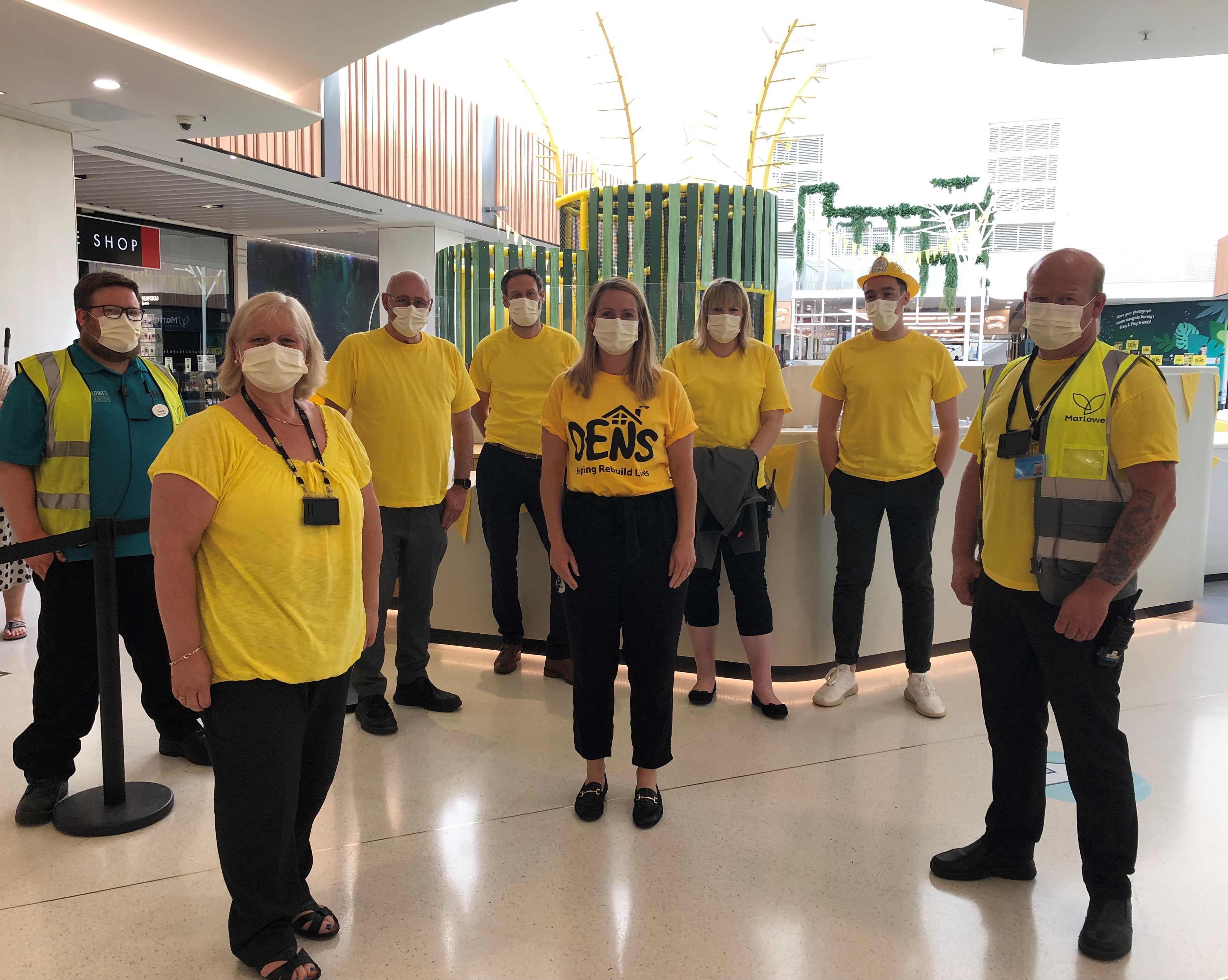 The Marlowes Shopping Centre goes yellow for DENS