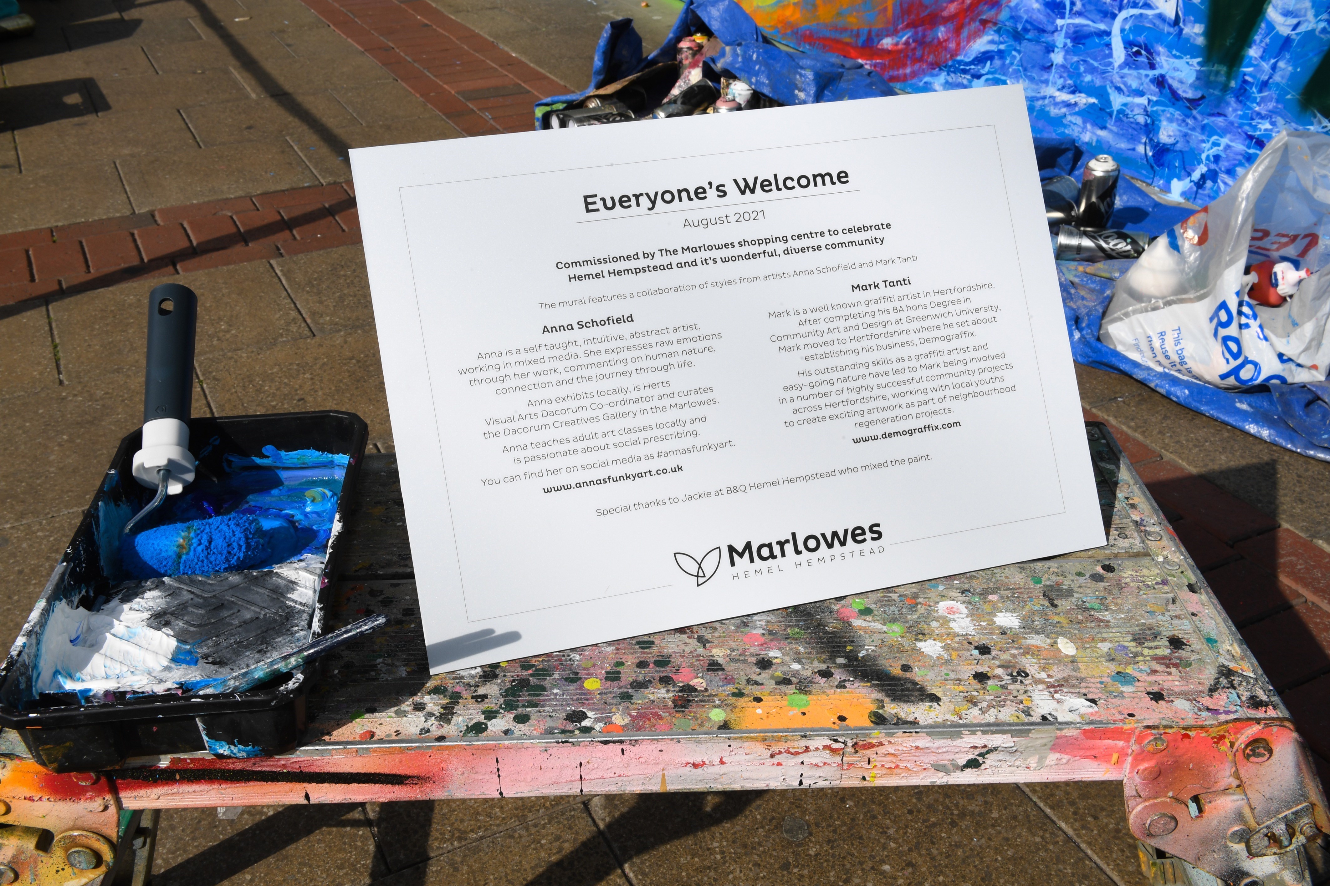 The Marlowes commissions brand new ‘Everyone’s Welcome’ mural