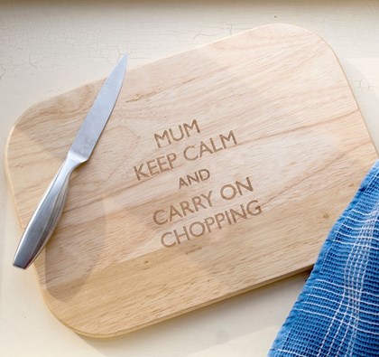 Personalised chopping board