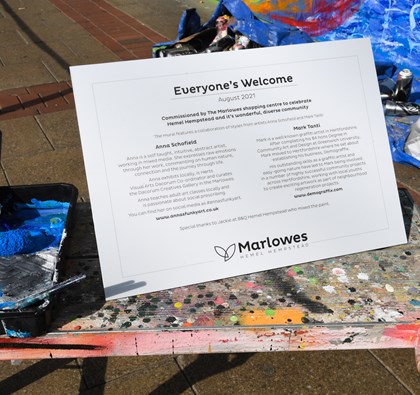 The Marlowes commissions brand new ‘Everyone’s Welcome’ mural