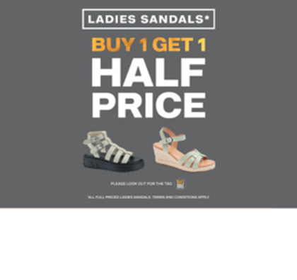 Buy 1 Get 1 Half Price at Deichmann