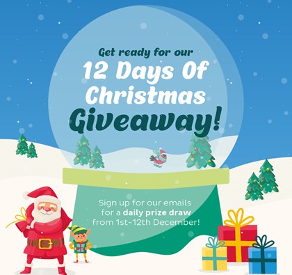 Sign up now for our 12 Days of Christmas giveaway